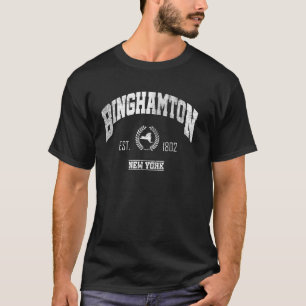 Binghamton NY New York Throwback T-shirt