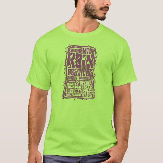 Binghamton Rain Festival T-shirt (Voorkant)