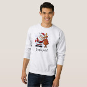 Bingle Jells Père Noël et Rudolph Sweatshirt de va (Devant entier)