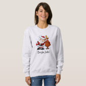 Bingle Jells Père Noël et Rudolph Sweatshirt de va (Devant entier)