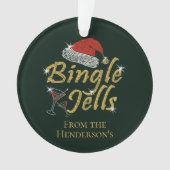 Bingle Jells Tipsy Kerstmis Ornament (voorkant)