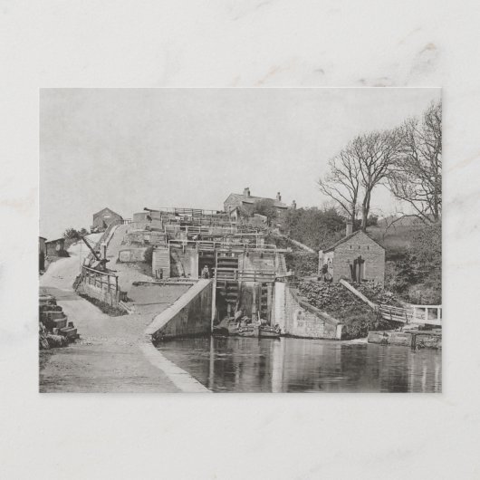 Bingley Five Rise Locks Briefkaart (Voorkant)