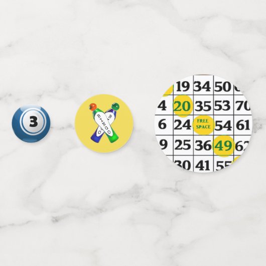 BINGO Anniversaire Confetti (Derrière)