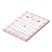 Bingo baby shower spel Cherry Sweet Notitieblok (Gedraaid)