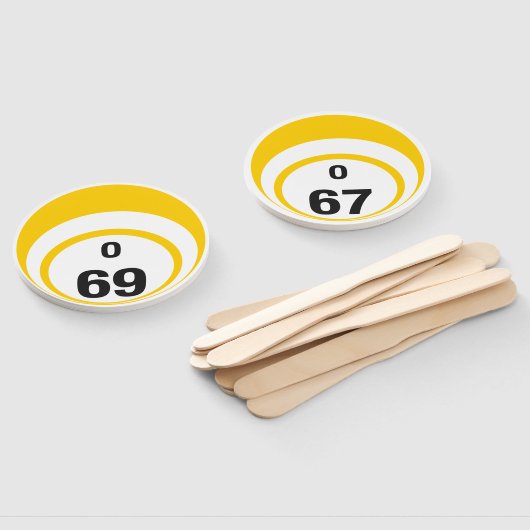 Bingo Bal Hand Fan O67 en 069 Handwaaier (Niet-gemonteerd)