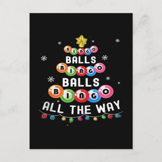 Bingo Ballen Bingo Tot Het Einde Briefkaart (Voorkant)