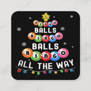 Bingo Ballen Bingo Tot Het Einde  Vierkante Visitekaartje