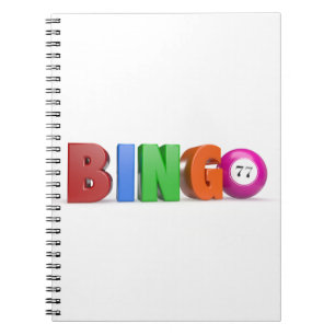 bingo ballen met aantallen reeks notitieboek