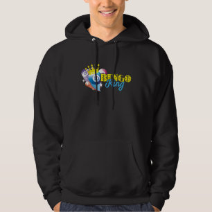 Bingo Balls Bingo Koning Kroon Gelukkig Bingo Spel Hoodie