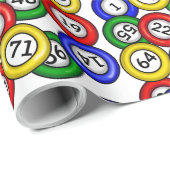 BINGO Balls Cadeaupapier (Rol Hoek)