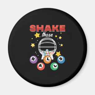 Bingo Balls Lucky Game Player Gambling Gift Magneet