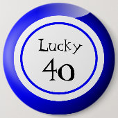 Bingo Balls Lucky Numbers Fun Ronde Button 6,0 Cm (Voorkant)