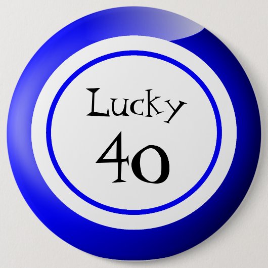 Bingo Balls Lucky Numbers Fun Ronde Button 6,0 Cm (Voorkant)