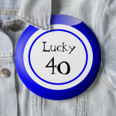 Bingo Balls Lucky Numbers Fun Ronde Button 6,0 Cm (In situ)
