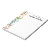 Bingo Balls Personalized Notepad Notitieblok (Gedraaid)