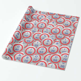 Bingo Balls Random Overlay Cadeaupapier