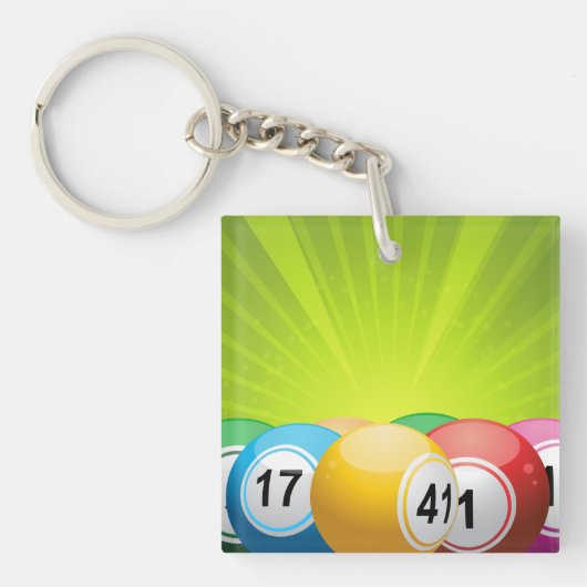 Bingo Balls Sleutelhanger (Voorkant)