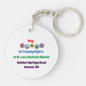 Bingo Balls Sleutelhanger (Achterkant)