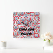 Bingo Balls Vierkante Klok (Huis)