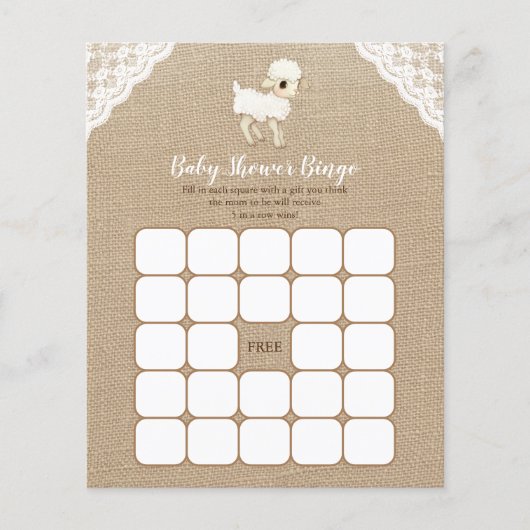 Bingo Bingo Baby shower (Voorkant)