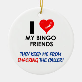 BINGO! Bingo design voor de geweldige speler! Keramisch Ornament