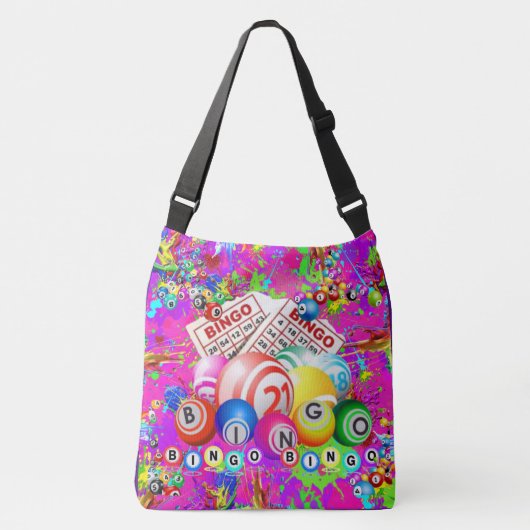 Bingo Bingo Splattered Paint Crossbody Tas (Voorkant)
