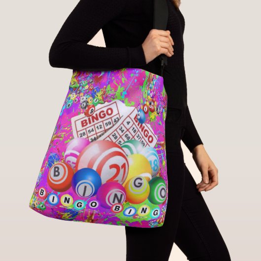 Bingo Bingo Splattered Paint Crossbody Tas (Dichtbij)