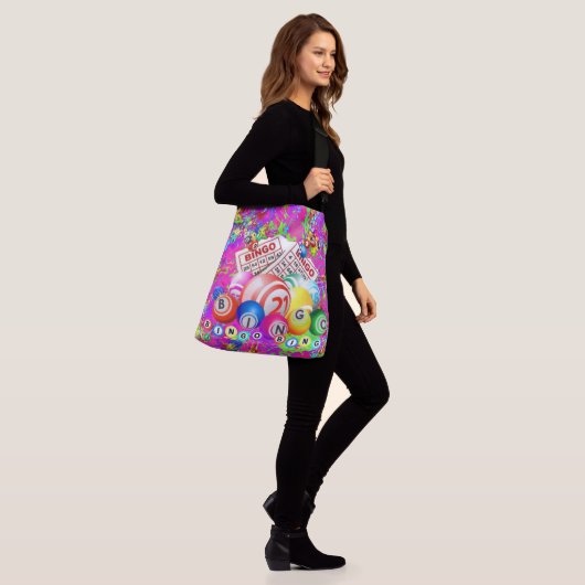 Bingo Bingo Splattered Paint Crossbody Tas (Op model)