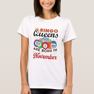 Bingo Birthday Women November T-shirt