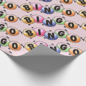 Bingo Bleke roze inpakpapier (Hoek)