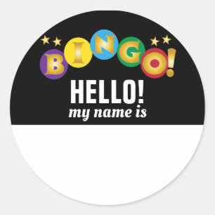 Bingo Bonjour Étiquette de nom