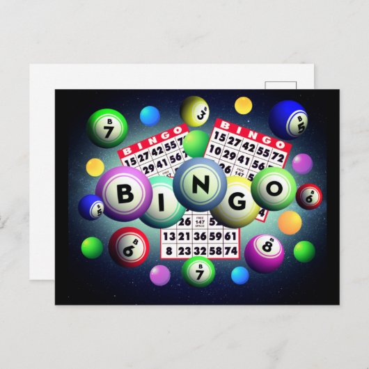 Bingo Briefkaart (Voorkant / Achterkant)