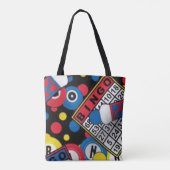 Bingo Canvas tas (Achterkant)
