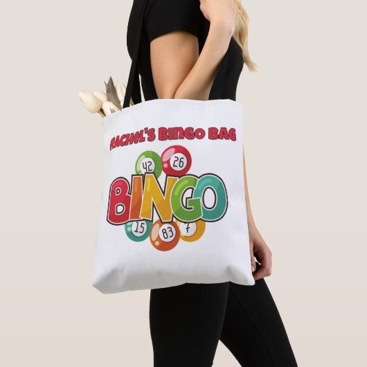 Bingo Canvas tas, Aangepaste Bingo Tas (Dichtbij)