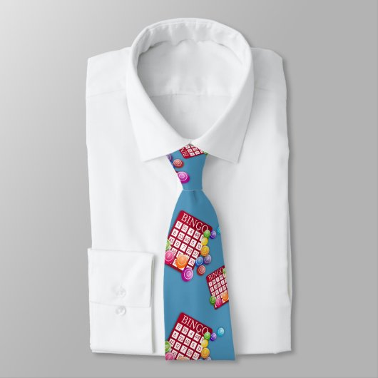 Bingo Card Any Color Background Necktie Stropdas (Gebonden)