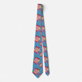 Bingo Card Any Color Background Necktie Stropdas (Voorkant)
