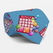 Bingo Card Any Color Background Necktie Stropdas (Opgerold)