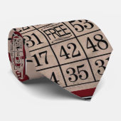 Bingo Card Funny  Game Stropdas (Opgerold)