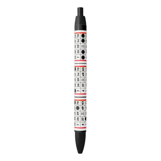 Bingo Card Ink Pen (Voorkant Verticaal)