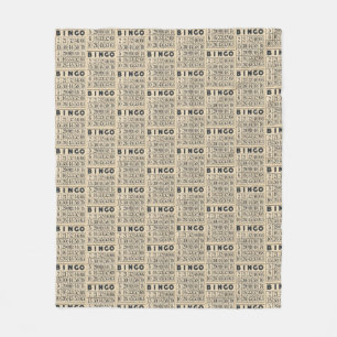Bingo Card Patroon Fleece Deken