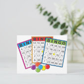 Bingo Cards Briefkaart (Staand voorkant)
