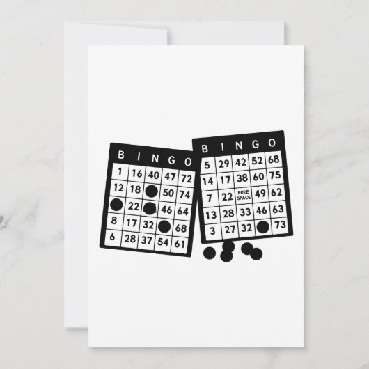 Bingo cartes jetons jeu illustration (Devant)