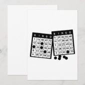 Bingo cartes jetons jeu illustration (Devant / Derrière)