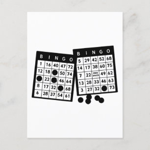 Bingo cartes jetons jeu illustration
