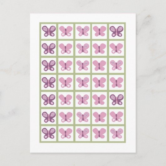Bingo Cartes Marqueurs Sugar Plum Papillon (Devant)