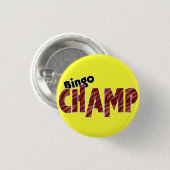 Bingo Champ Champion Vegas Style Pinback Button (Voorkant /achterkant)