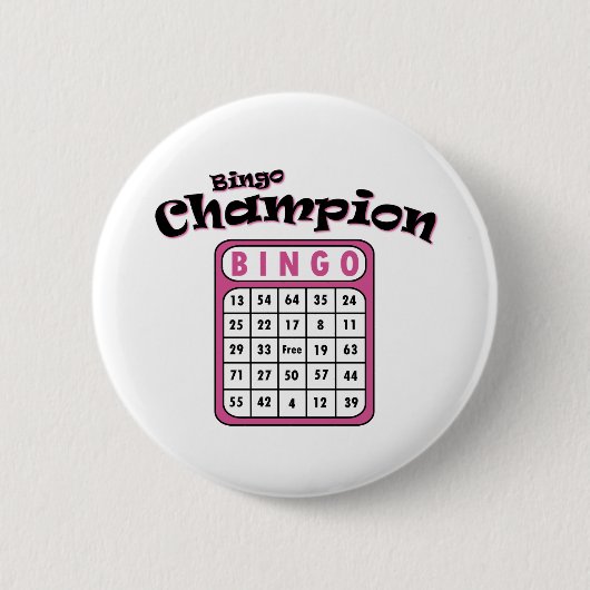 Bingo Champion Ronde Button 5,7 Cm (Voorkant)