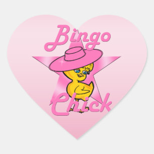 Bingo Chick #8 Hart Sticker