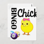 Bingo Chick Briefkaart (Voorkant / Achterkant)