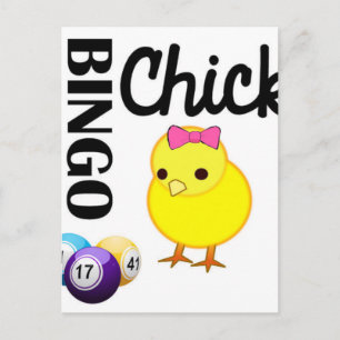 Bingo Chick Briefkaart